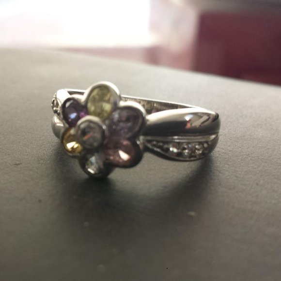 Rainbow 🌈 Gemstones 💎 in Sterling Silver 925 Multi Gemstone Ring - Picture 9 of 10